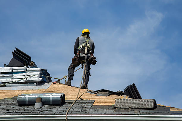 Professional Roof Installation technician working in Servia, IN